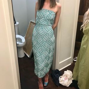 ASOS Blue Sequin Midi Dress